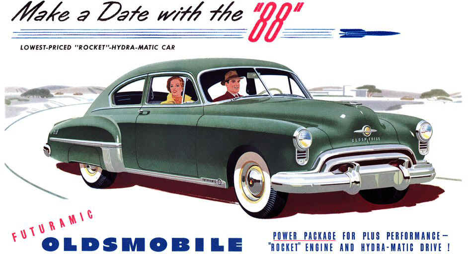 Retro 1949 Futuramic Oldsmobile 88