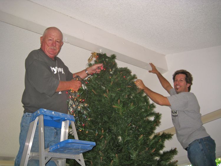 Decorating for Christmas  November 2010