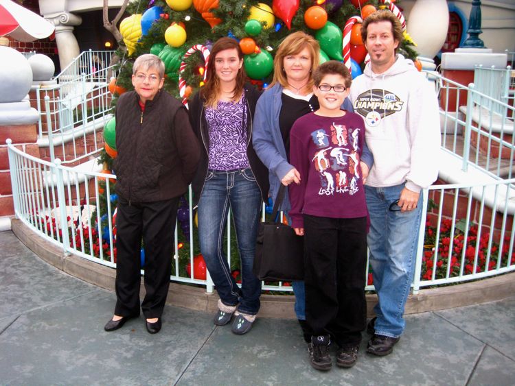 Celebrating Robin's birthday at Disneyland December 2010