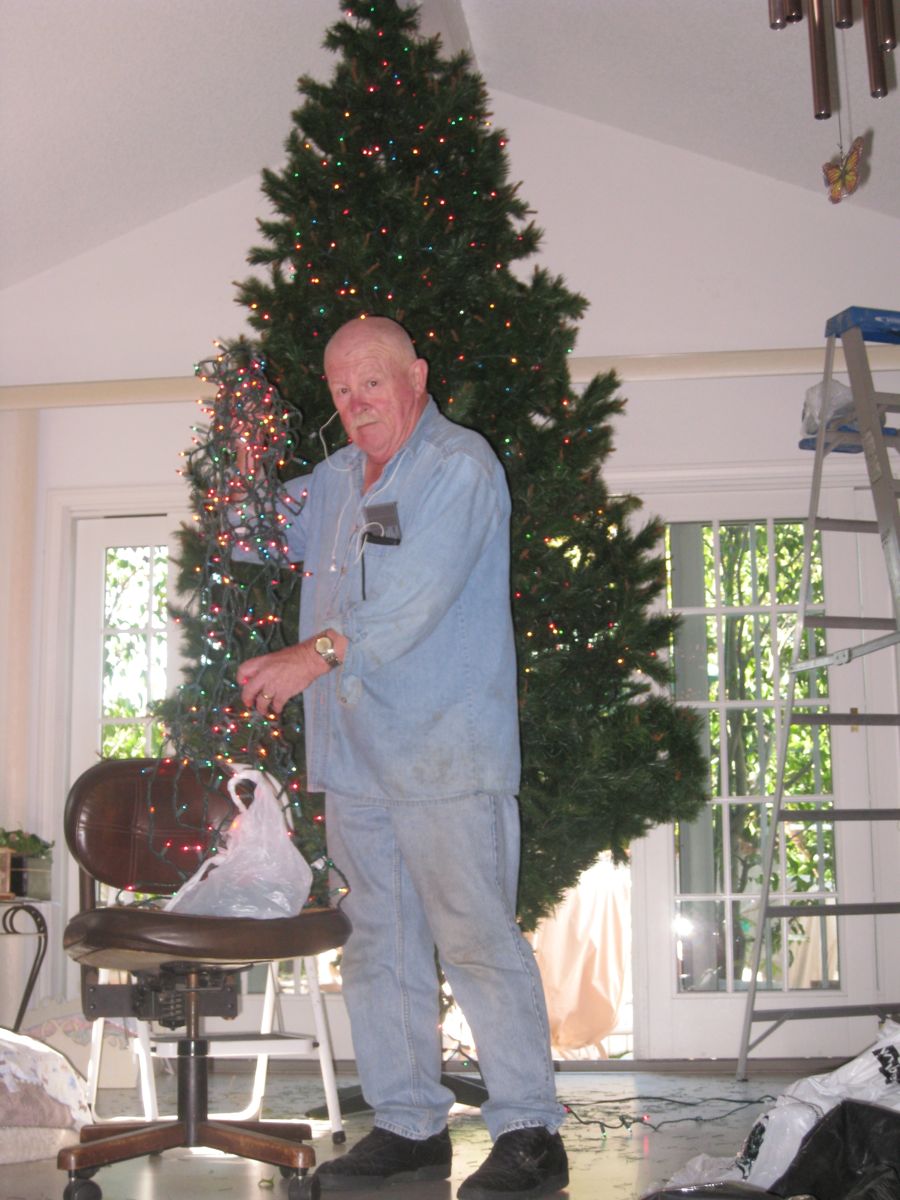 Decorating the tree November 2011