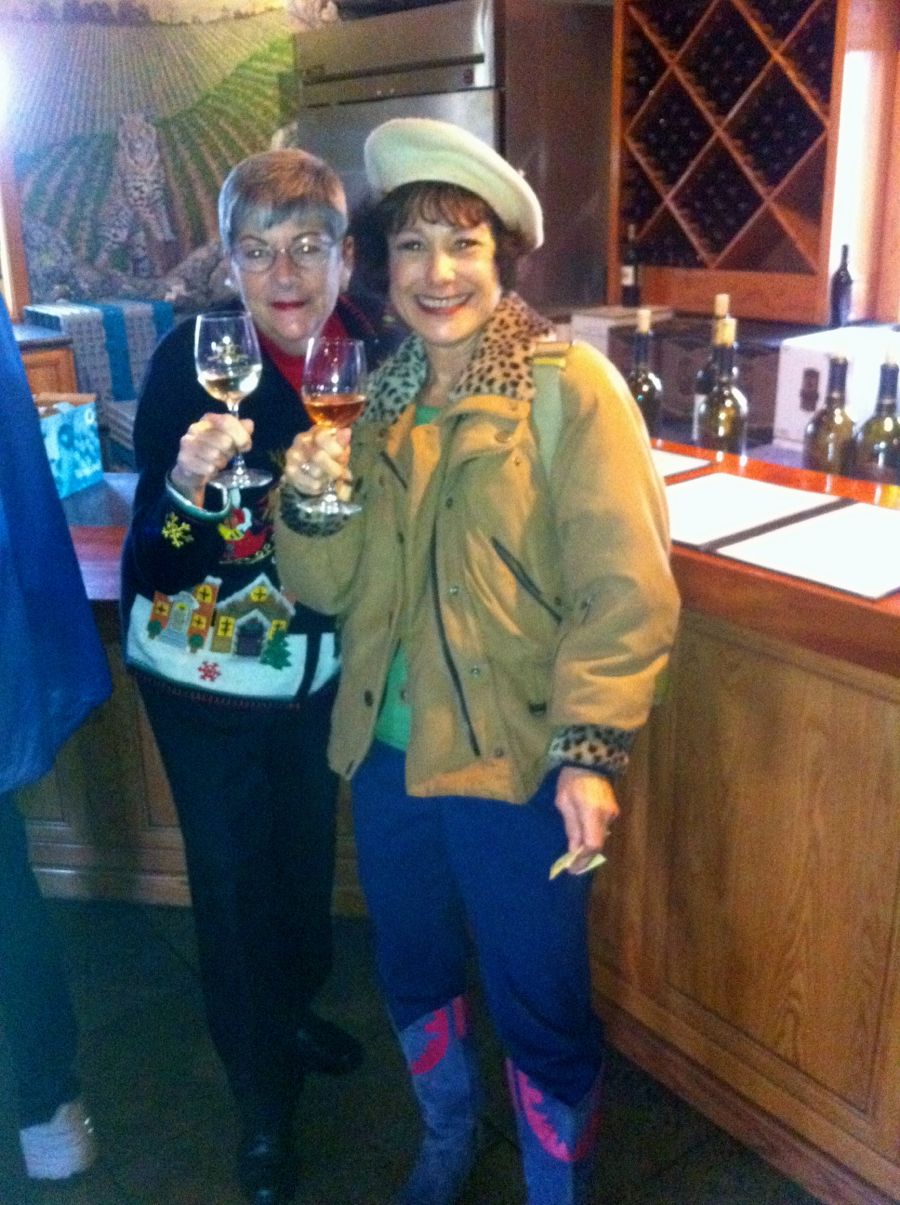 Christmastime wine tasting in Temecula, California