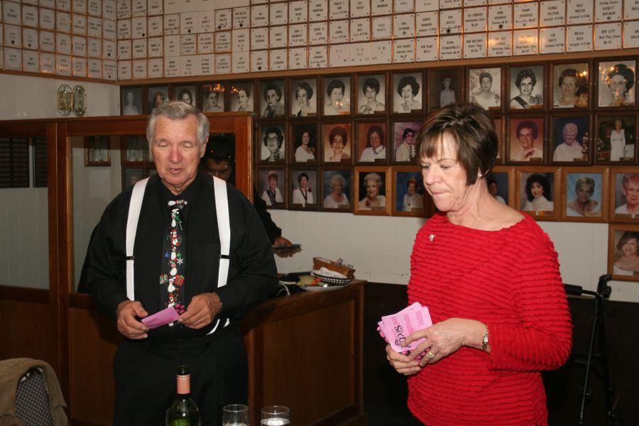 Celebrating Vicky's 60th birthday at the GG Elks with friends