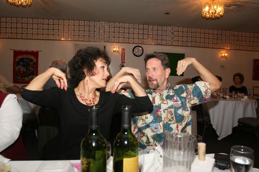 Celebrating Vicky's 60th birthday at the GG Elks with friends