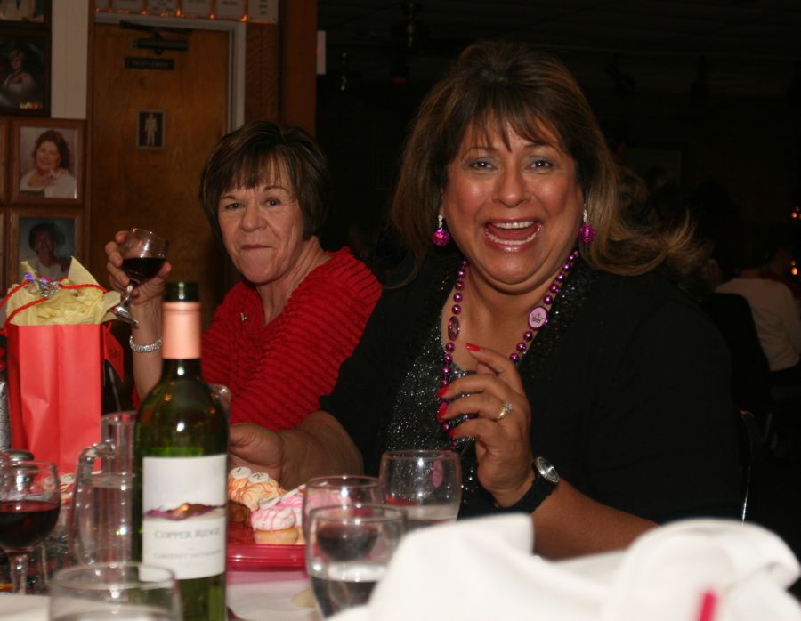 Celebrating Vicky's 60th birthday at the GG Elks with friends