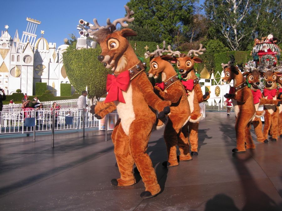 Disneyland Christmas Parade 2011 with Robin, Nick, and Carri