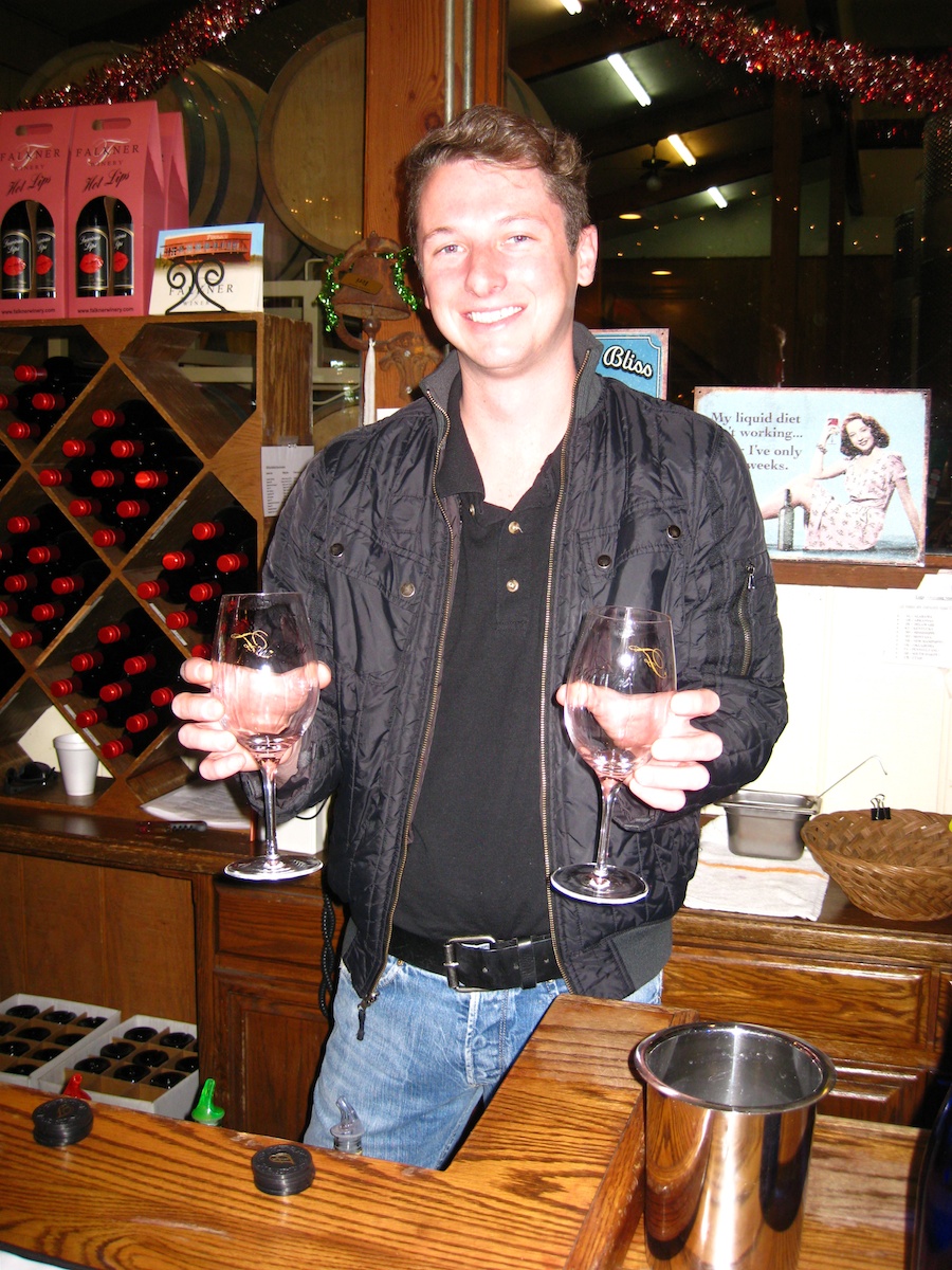 A visit to Falkner, Keyways, abd South Coast wineries in Temecula December 2012