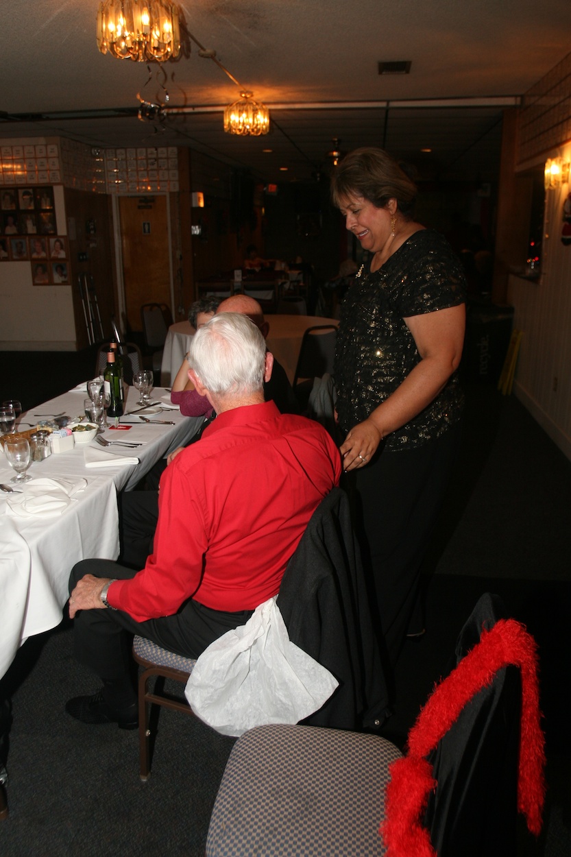 Dancing with friends at the Garden Grove Elks 12-22-2012