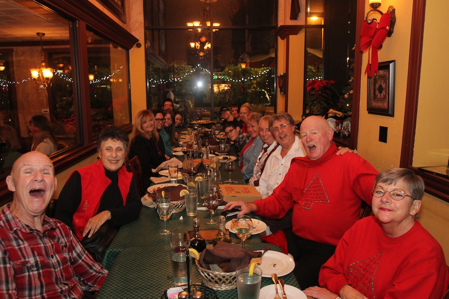 Dining at Preveza prior to walking through Naples