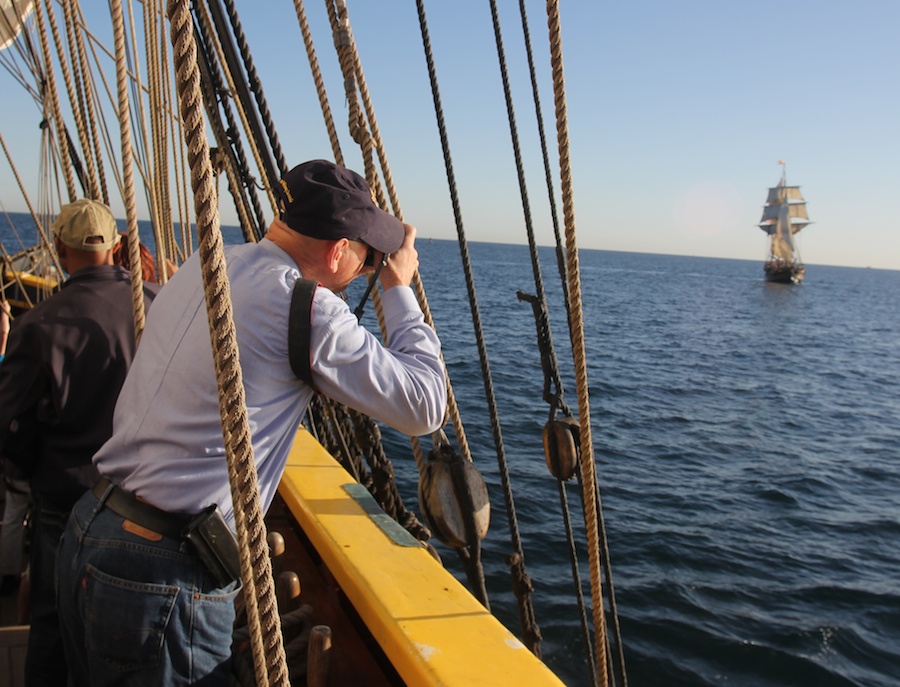 Sailing on San Pedro Bay December 2013