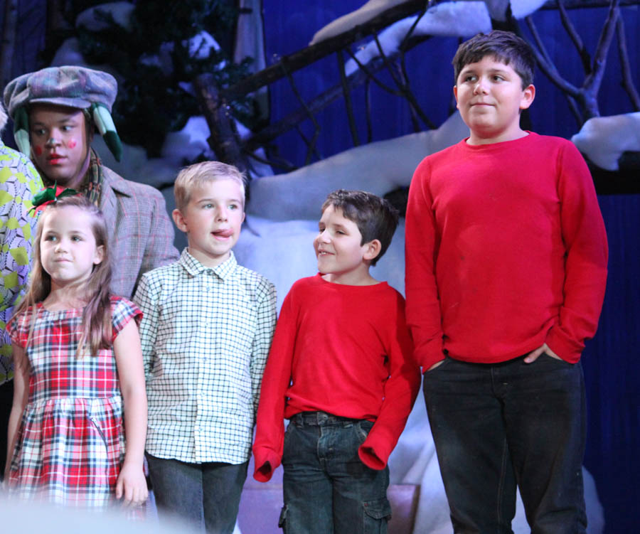 Santa gets help from the children at the 2015 Christmas Play