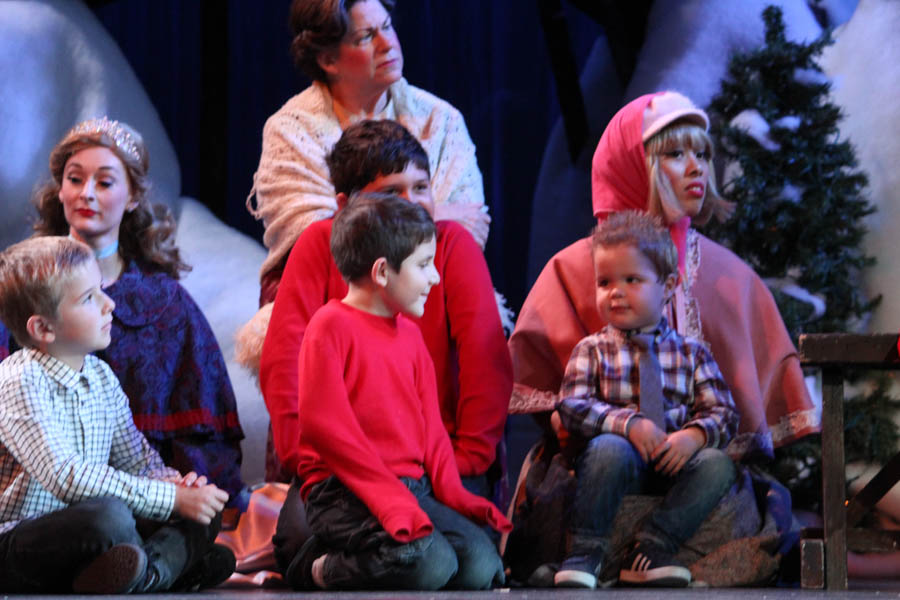 Santa gets help from the children at the 2015 Christmas Play