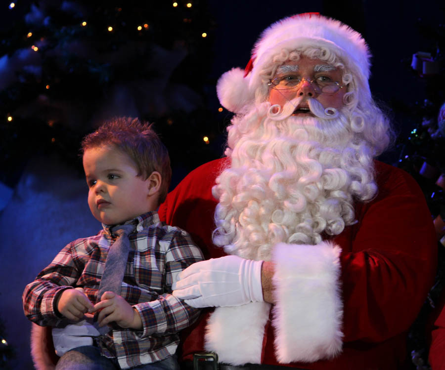 Santa gets help from the children at the 2015 Christmas Play