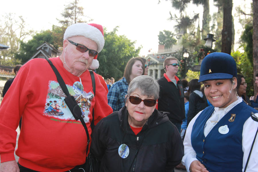 Breakfast at Disneyland and preparing for the Christmas Eve Tour 12/24/2015