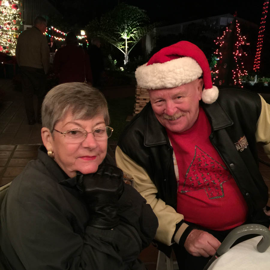 The Finch's and Liles enjoy 'Night Of A Thousnad Lights' at Sherman Gardens 12/8/2016