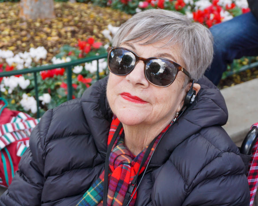 Waiting for the Christmas Walking Tour to begin at Disneyland 12/24/2019