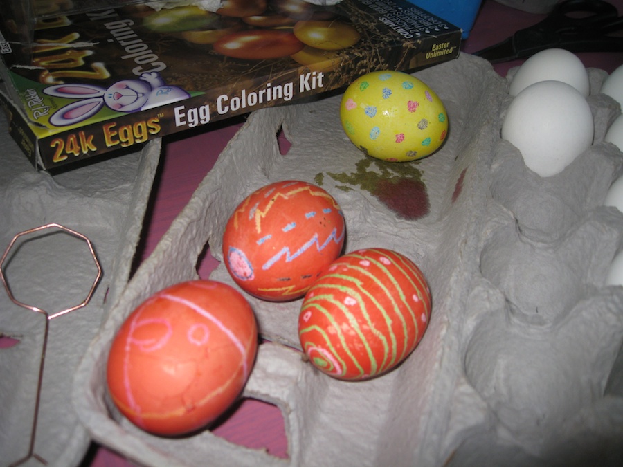 Decorating Easter Eggs April 19th 2014