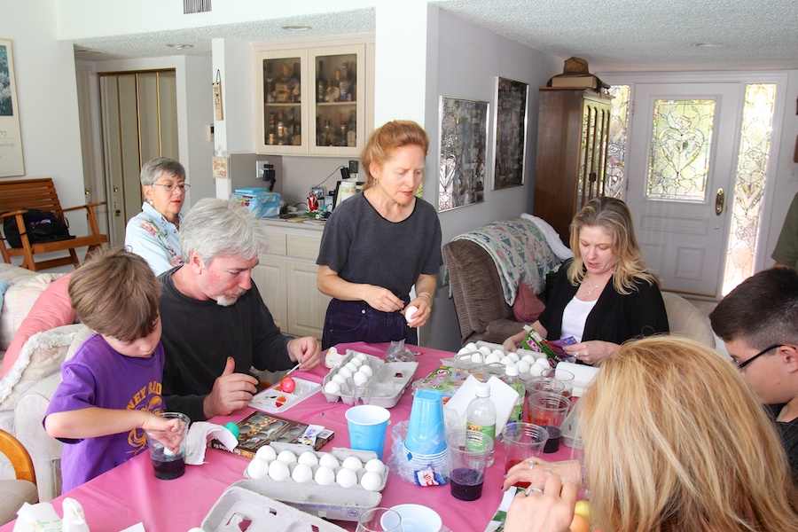 Decorating Easter Eggs April 19th 2014