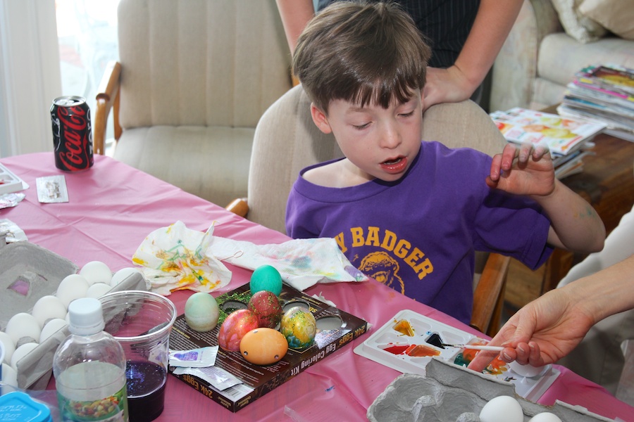 Decorating Easter Eggs April 19th 2014