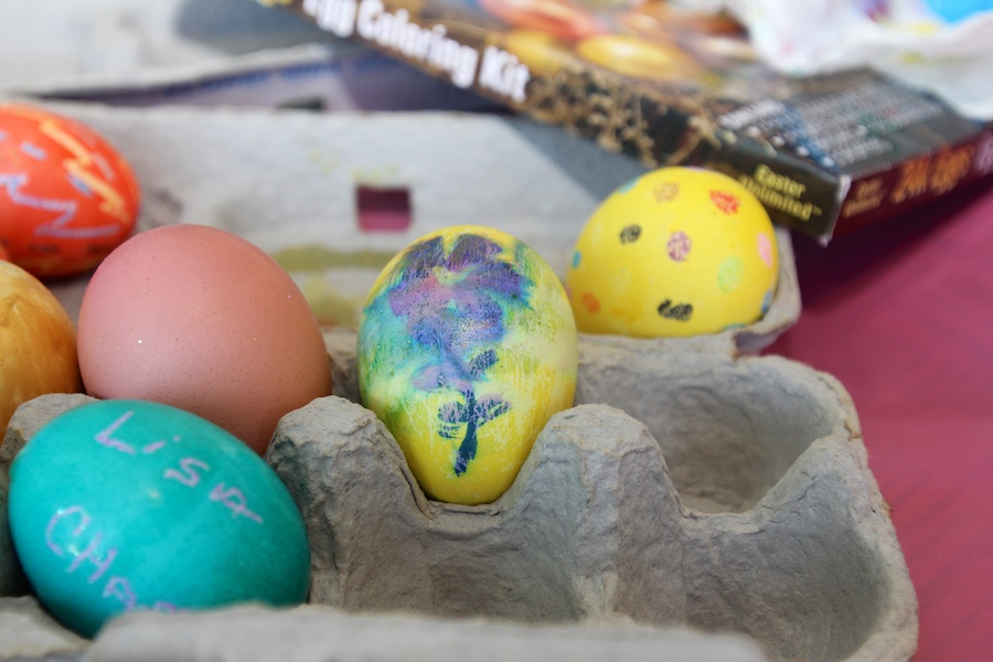 Decorating Easter Eggs April 19th 2014