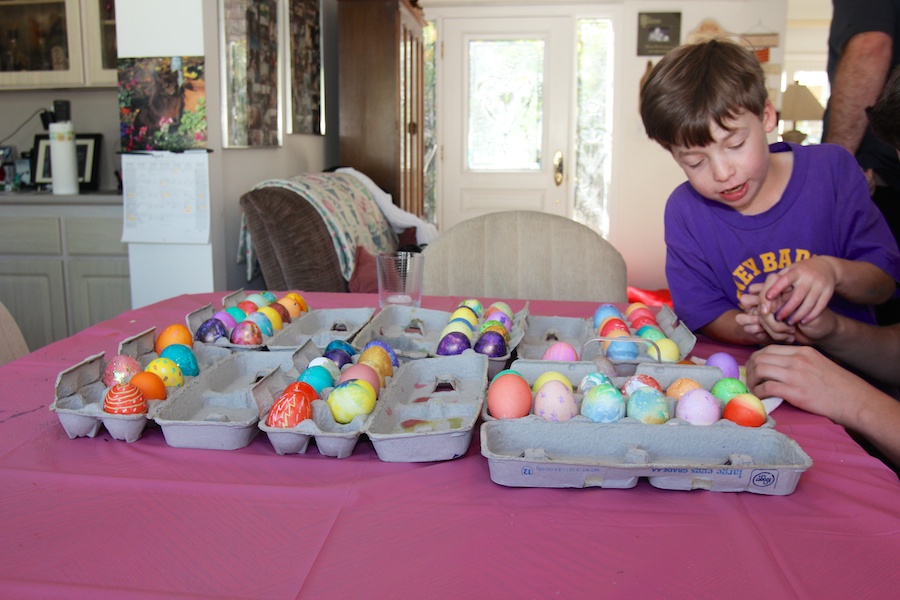 Decorating Easter Eggs April 19th 2014