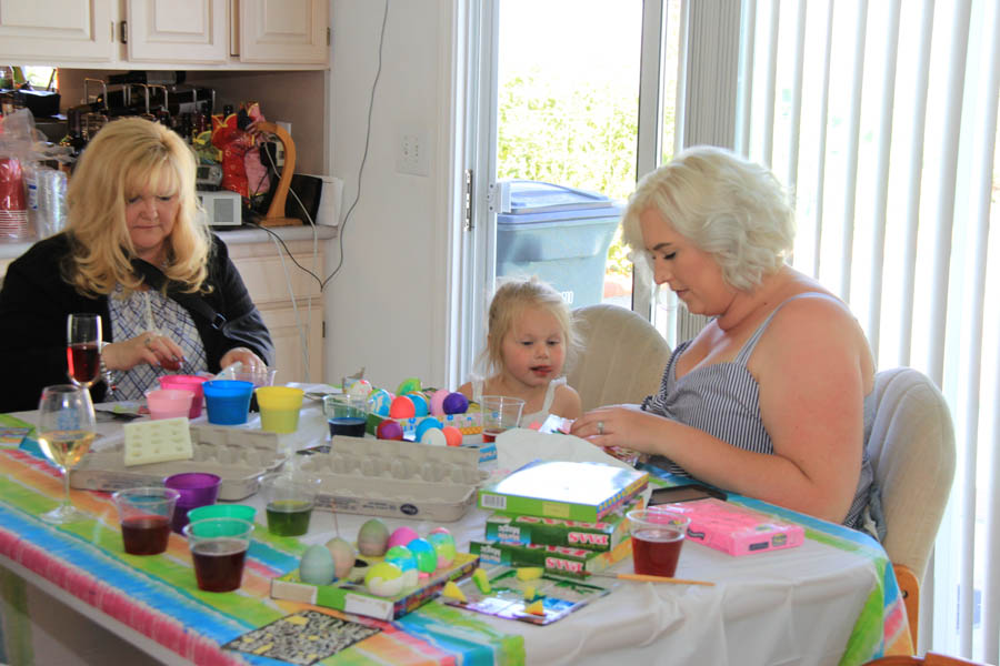 Coloring Easter Eggs April 15th 2017