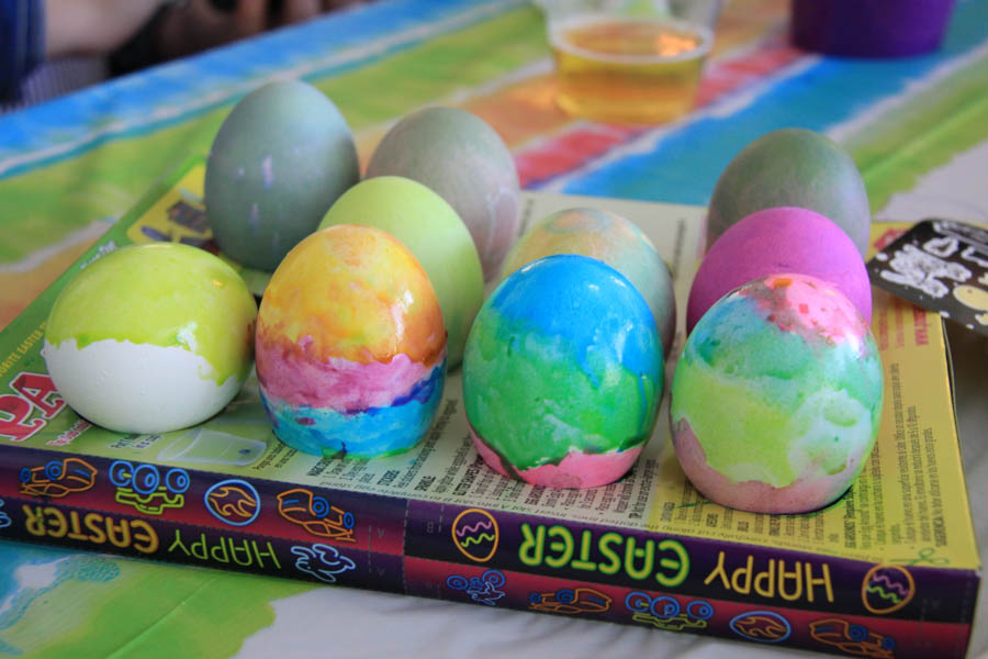 Coloring Easter Eggs April 15th 2017