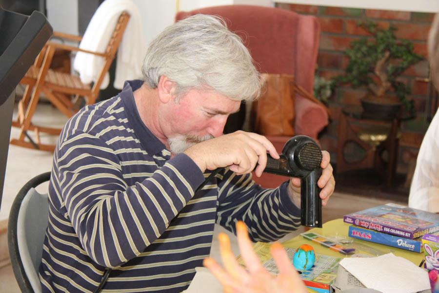 Easter egg coloring March 31st 2018 with family and friends