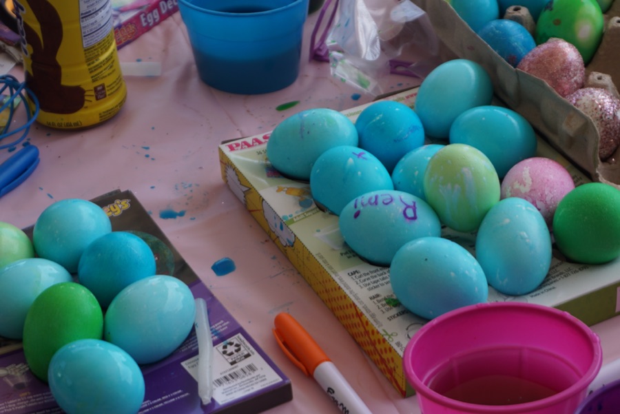 Coloring Easter Eggs 4/8/2023