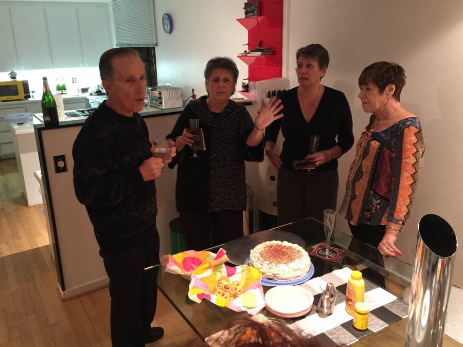 An evening at the Finch's with friends January 2015