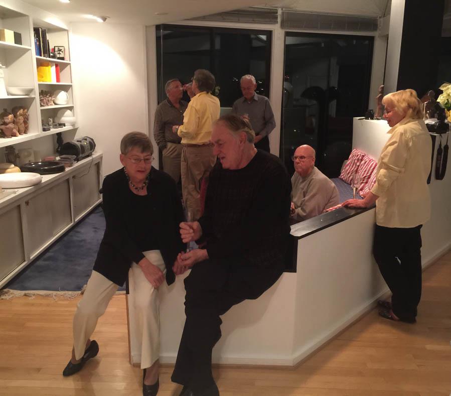 An evening at the Finch's with friends January 2015