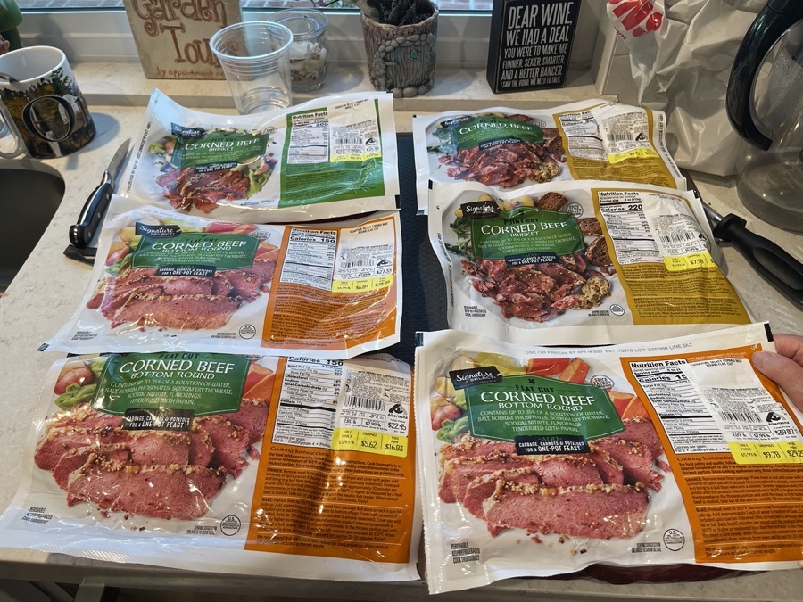 St PAtricks Day and we have corned beef!