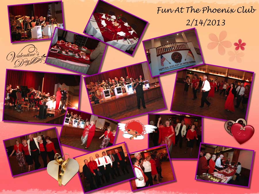 Valentines Day dinner dance at the Phoenix Club!