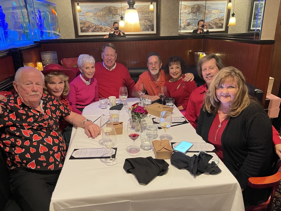 Celebrating Valentine's Day at Patty's Place in Seal Beach