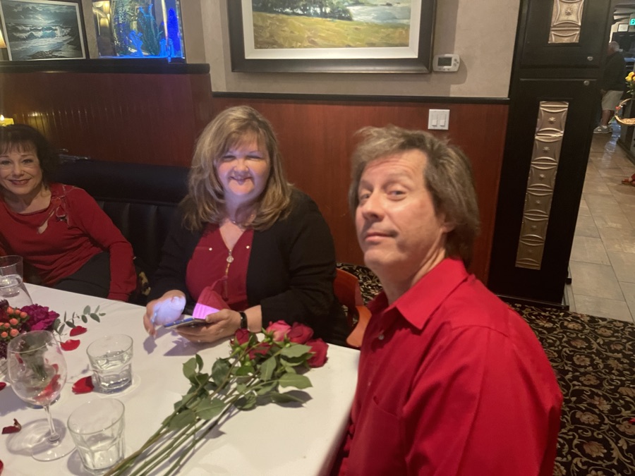 Celebrating Valentine's Day at Patty's Place in Seal Beach