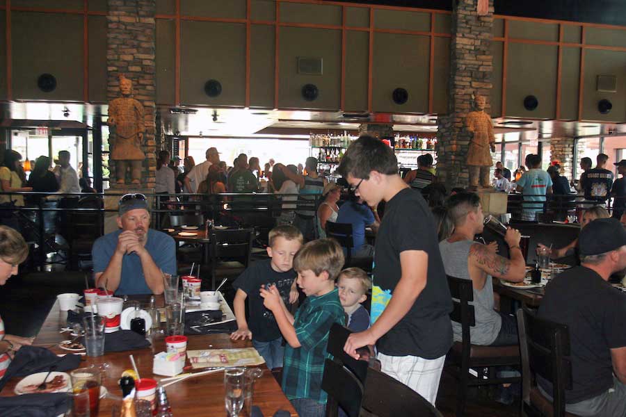 Lunch and the Aquarium with family 9/21/2013