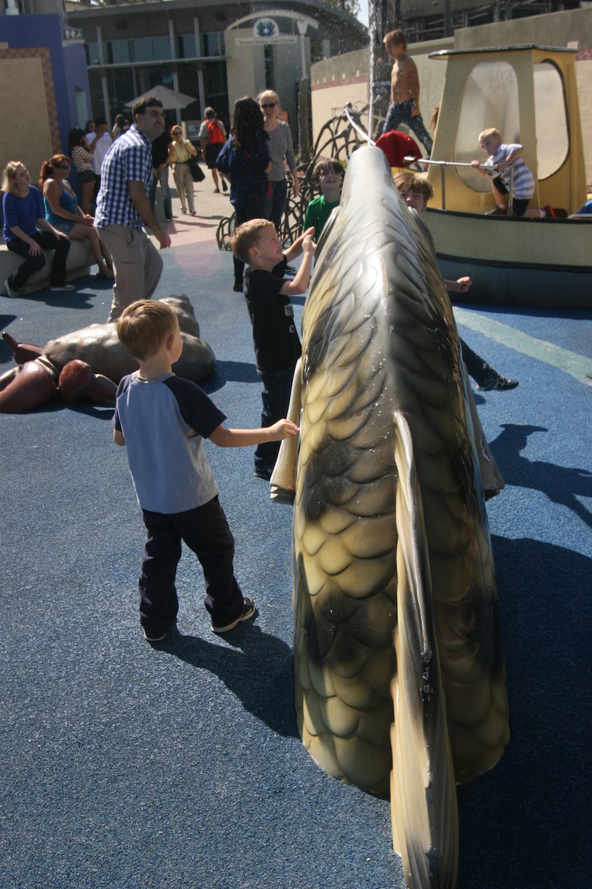 Lunch and the Aquarium with family 9/21/2013