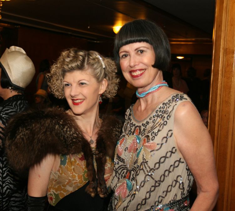 Anteroom antics during the Art Deco Ball 2010