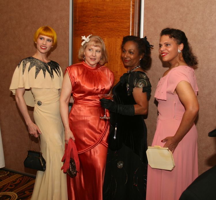 Anteroom antics during the Art Deco Ball 2010