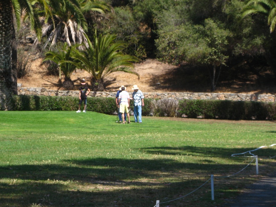 Playing golf Saturday morning during the  Avalon Ball Weenend