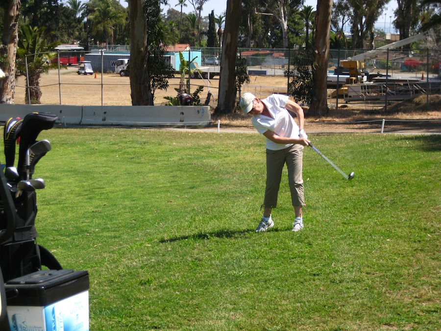 Playing golf Saturday morning during the  Avalon Ball Weenend