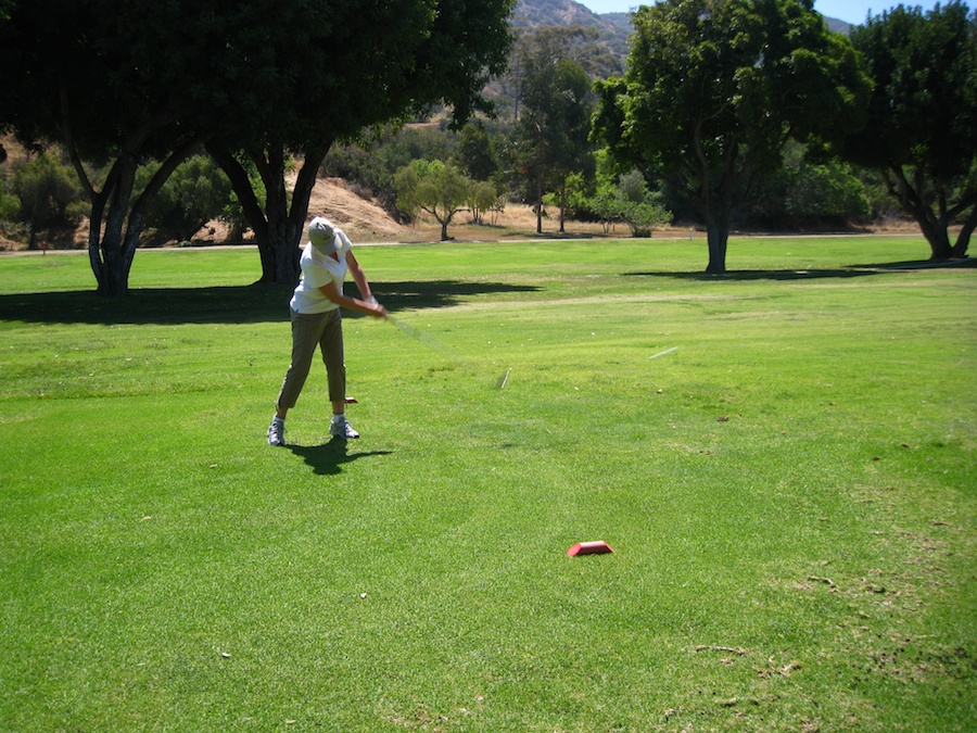 Playing golf Saturday morning during the  Avalon Ball Weenend