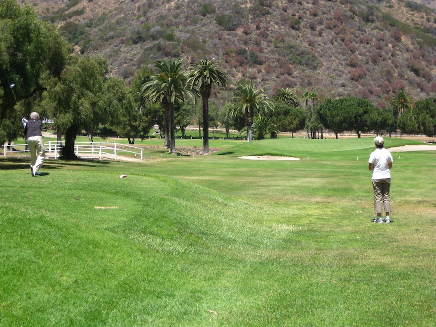 Playing golf Saturday morning during the  Avalon Ball Weenend