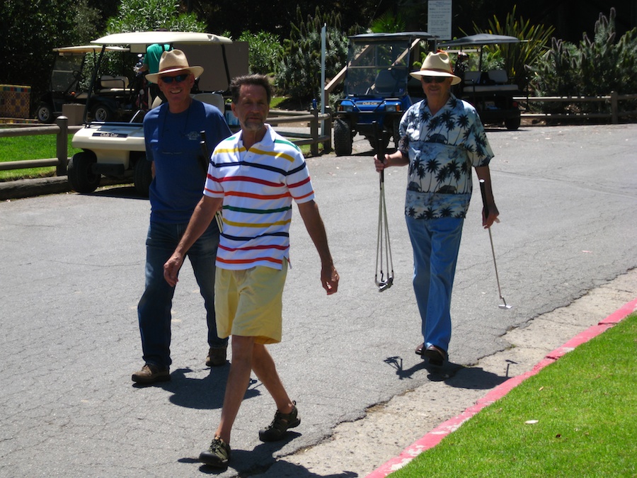 Playing golf Saturday morning during the  Avalon Ball Weenend