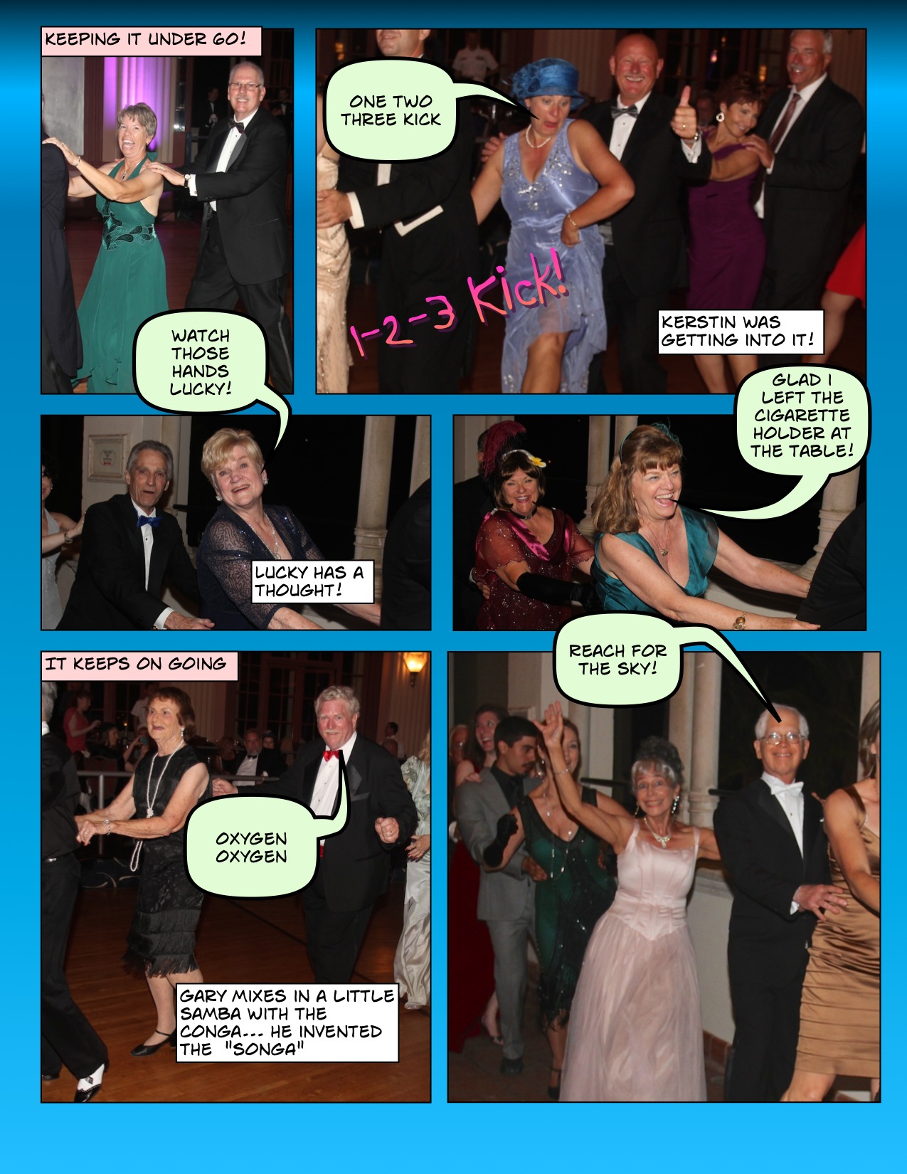 Comical view of the May 2014 Avalon Ball