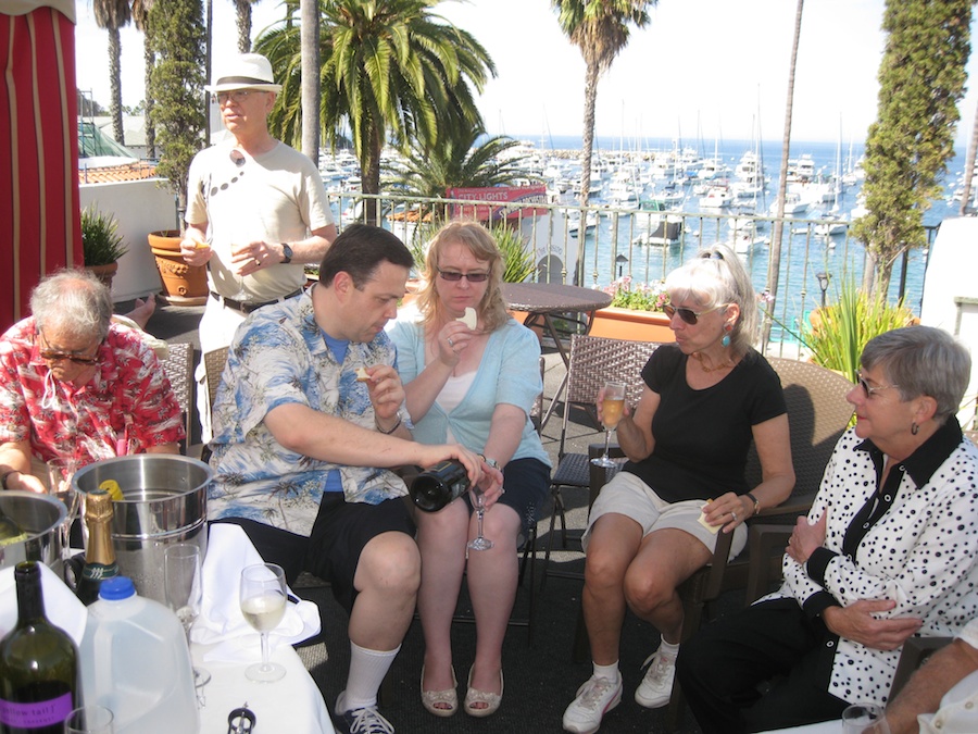 Friday afternoon in Avalon on the sun deck May 2014