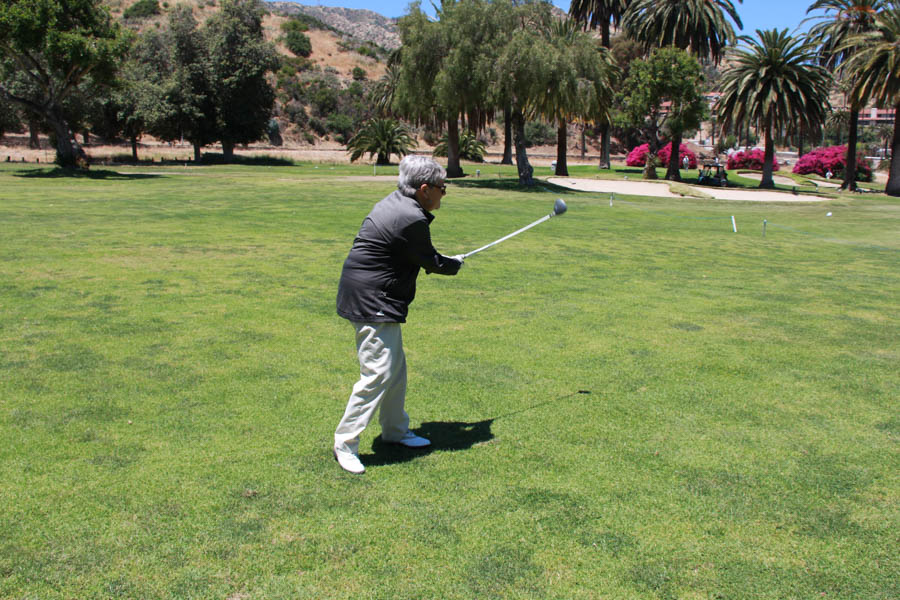 Playing golf in Avalon May 20th 2017