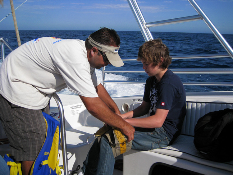 Parasailing at Catalina August 2009