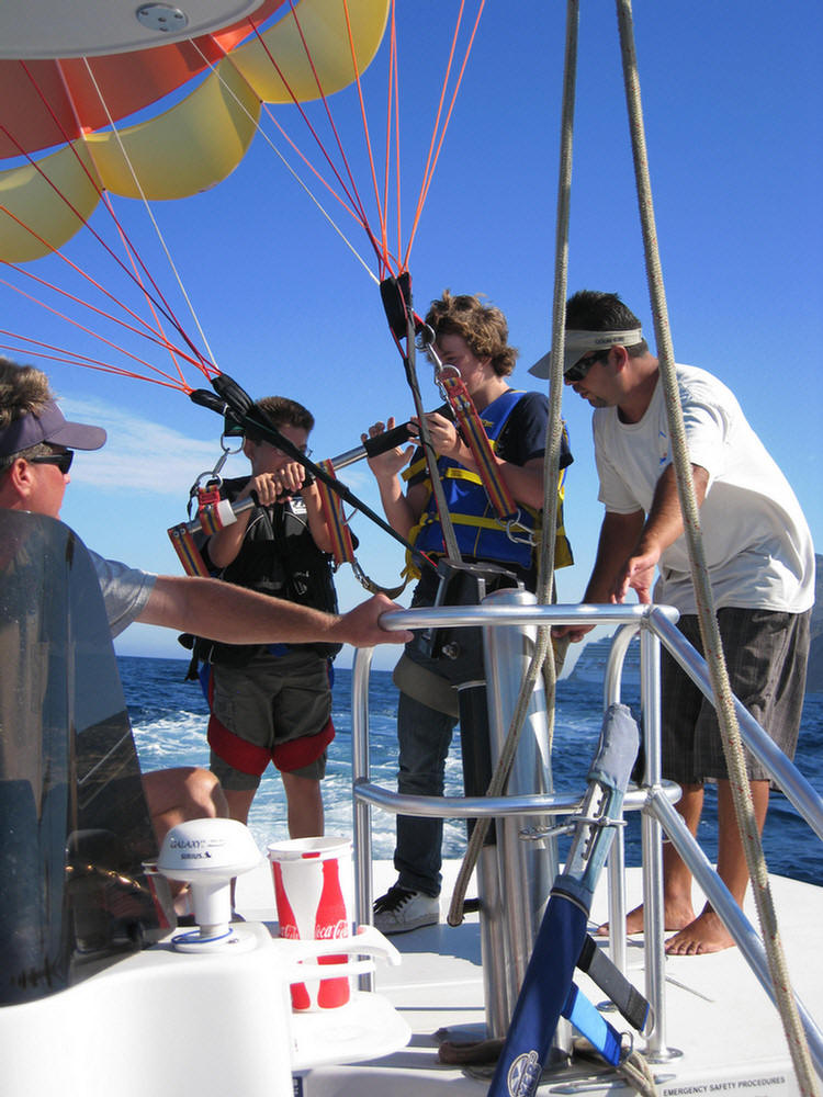 Parasailing at Catalina August 2009