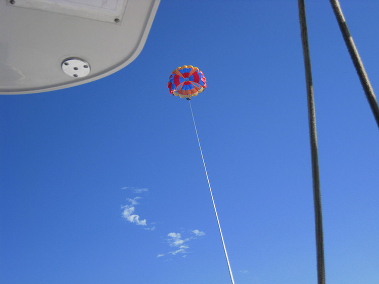 Parasailing at Catalina August 2009