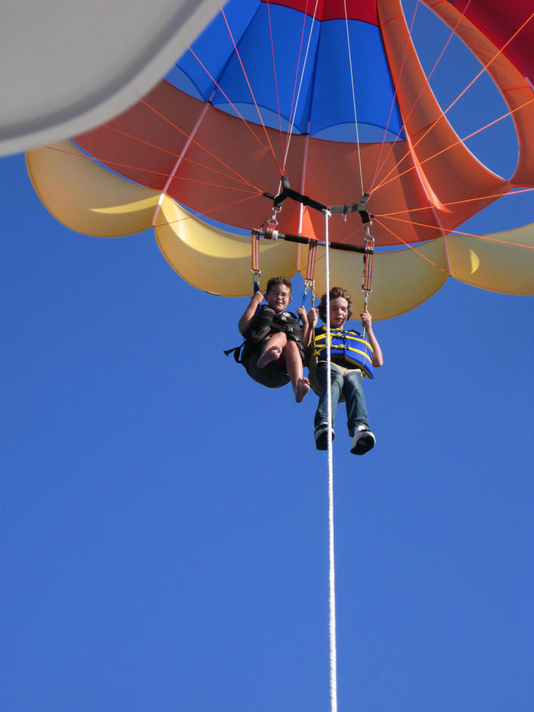 Parasailing at Catalina August 2009